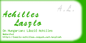 achilles laszlo business card